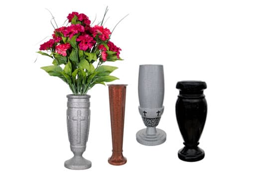 Upright Memorial Vases
